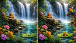 Find 3 Changes in the Waterfall Scene Before Time Runs Out