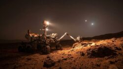 NASA’s Curiosity Rover Lights Up Mars for Very Rare Night Photo